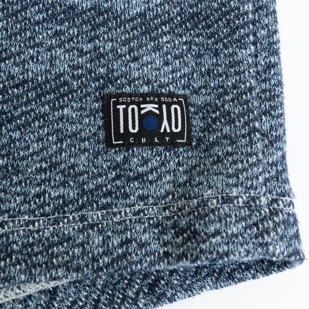 Scotch & Soda Sweatshirt Heathered Blue Tokyo Toujours - Picture 9 of 13